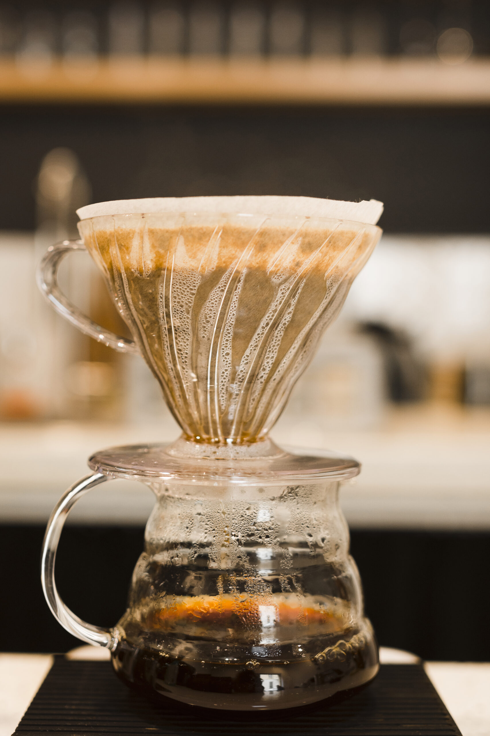 close up coffee filter