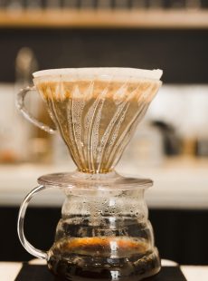 close up coffee filter